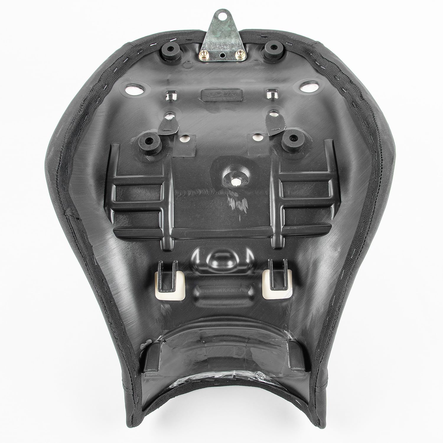 Motorrad-Leder-Sitzkissen für Vordersitz, passend für Vulcan S EN650 VN650 2015-2025 2021 2022 2023 2024 Druckentlastung, weicher Sozius-Sattel, Schwarz