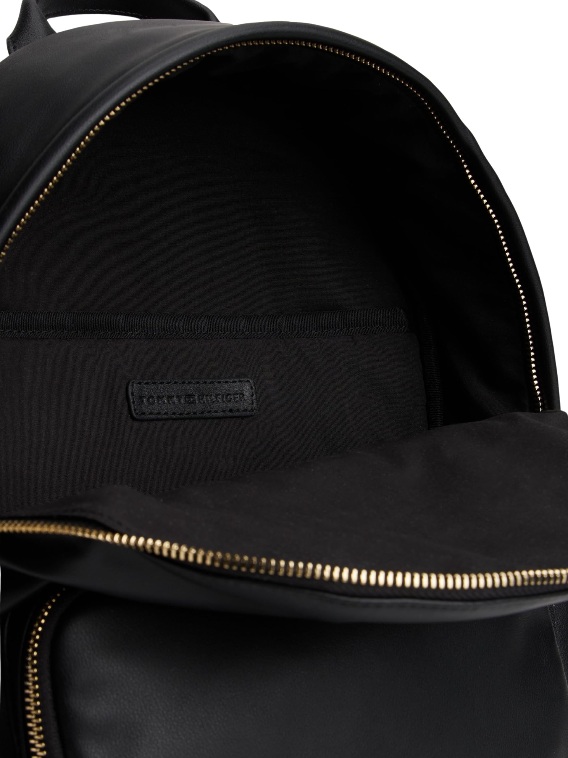 Tommy Hilfiger Mochila Mujer Soft Dome con logotipo, Negro (Black), Talla Única