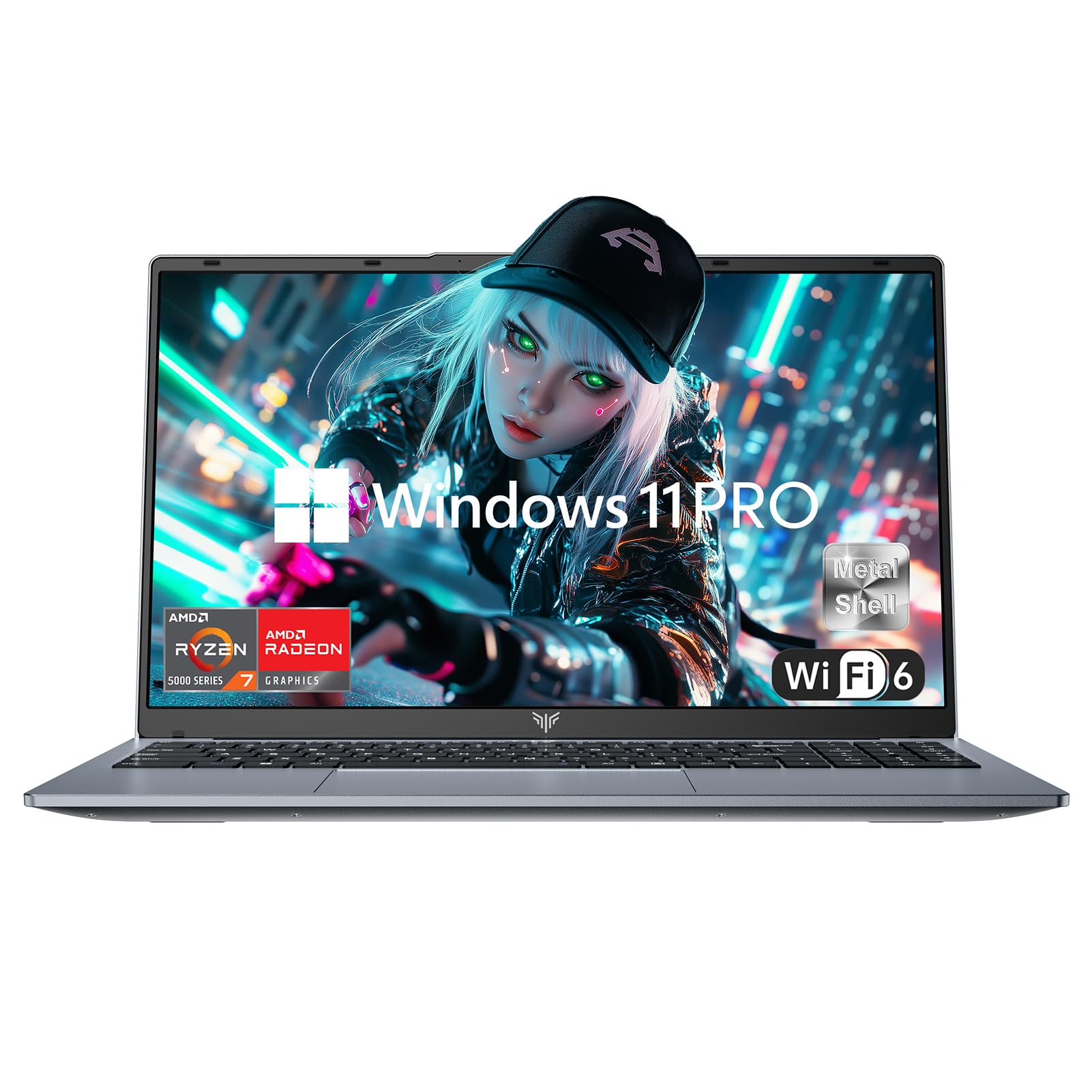 ACEMAGIC 2025 Gaming Laptop AMD Ryzen 7 5700U (8C/16T), 15.6“FHD Display,16GB RAM 512GB NVMe SSD, WiFi 6, Numeric Keyboard, Type_C, 54.72Wh Battery | Windows 11 Pro Laptop Computer for Work & Play