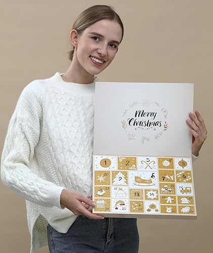 Miniatura 6 de Calendario de Adviento de joyería 2023 para niñas y mujeres, calendario de cuenta regresiva de 24 días de Navidad, caja de regalo de Navidad, hija,