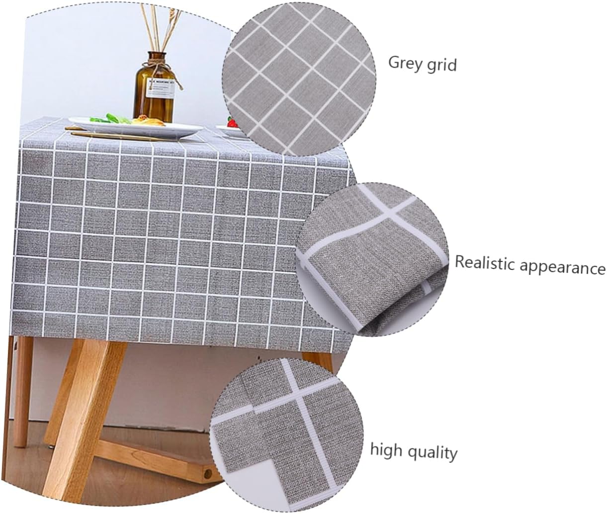 PVC Tablecloth with Classic Stripe Pattern Outdoor Table Cover for Parties and Weddings Stylish Home Decoration
