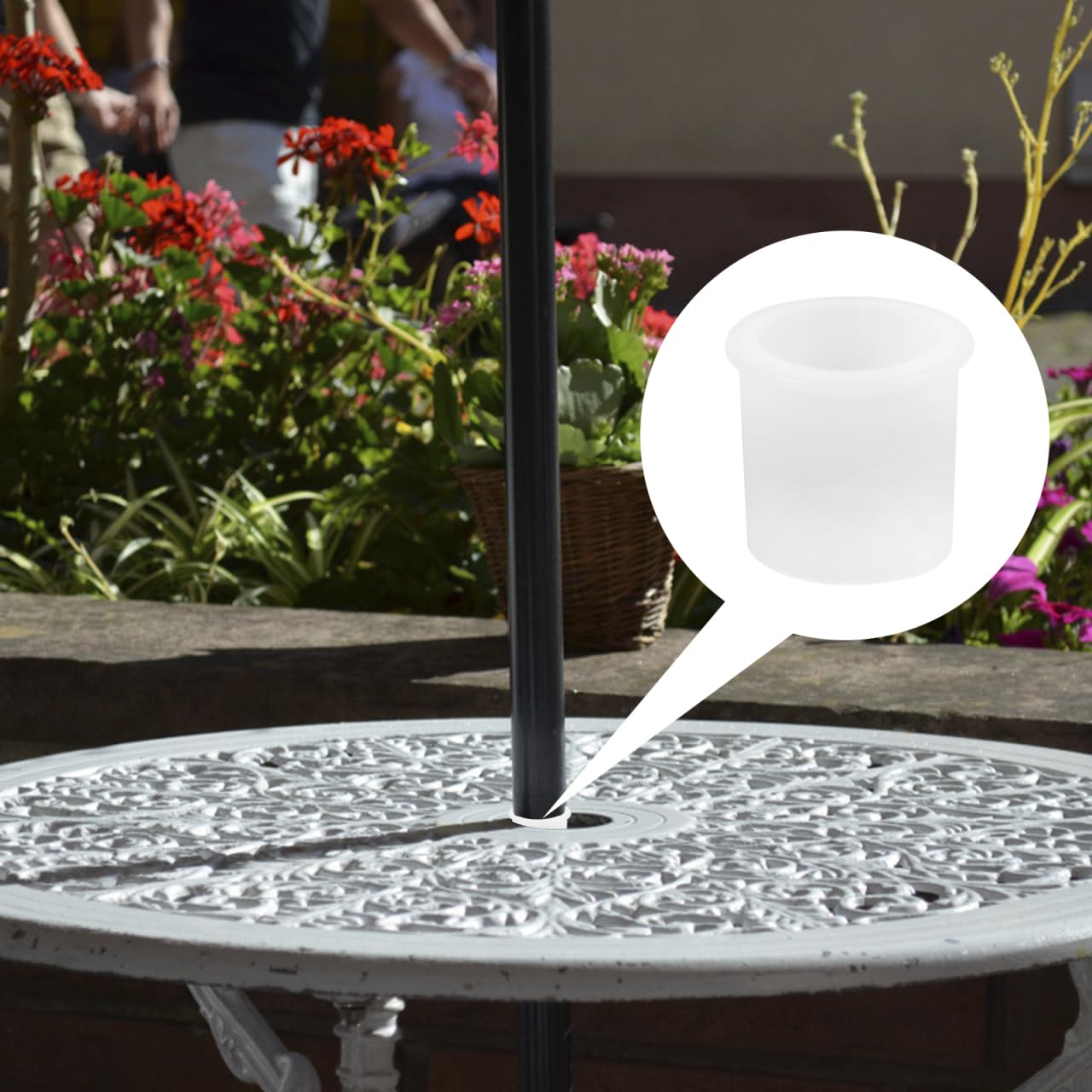 Ombrello da esterno tappo per foro più spesso strumento di fissaggio in Silicone per tavolo ad anello per ombrellone da Patio  1503