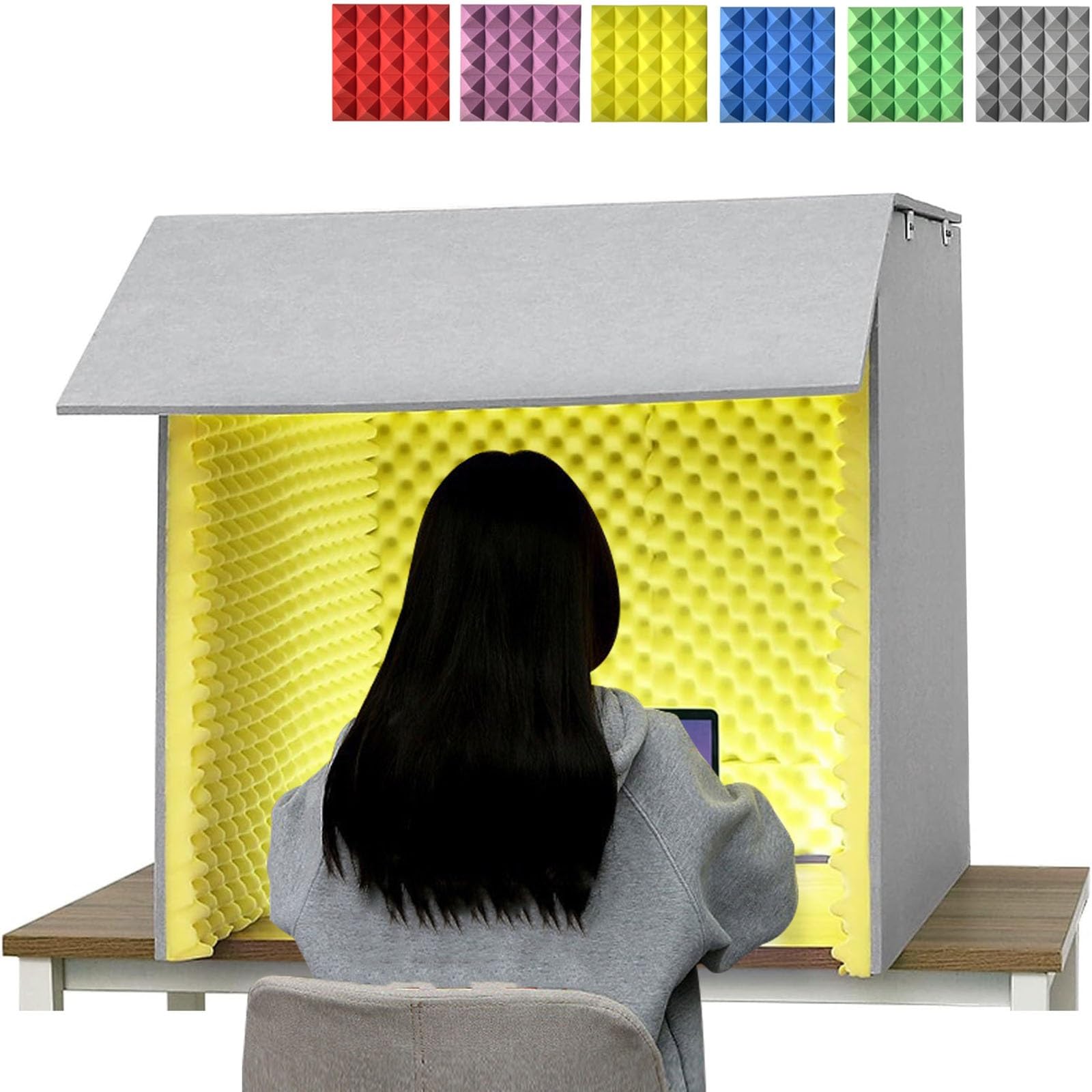 Cabine d'isolation microphone pour éliminer l'écho de la pièce pendant le chant