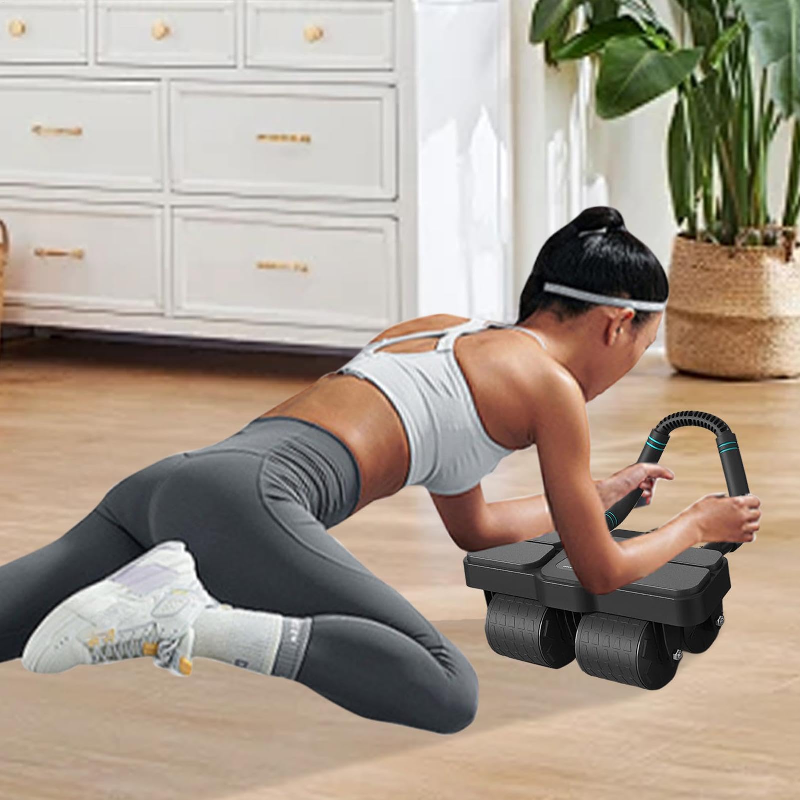 AB-Roller mit Ellenbogenstütze, AB-Radrolle für Basistraining, automatisches AB-Rad mit Ellenbogenunterstützung, Basistrainer, Muskelaufbau-Trainingsausrüstung
