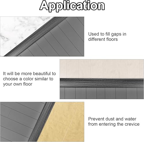 Miniatura 9 de Greymond Tira de transición de piso de 4 pies x 2 pulgadas, laminado adhesivo de vinilo para unir huecos de piso, alfombra, cubierta de umbral,