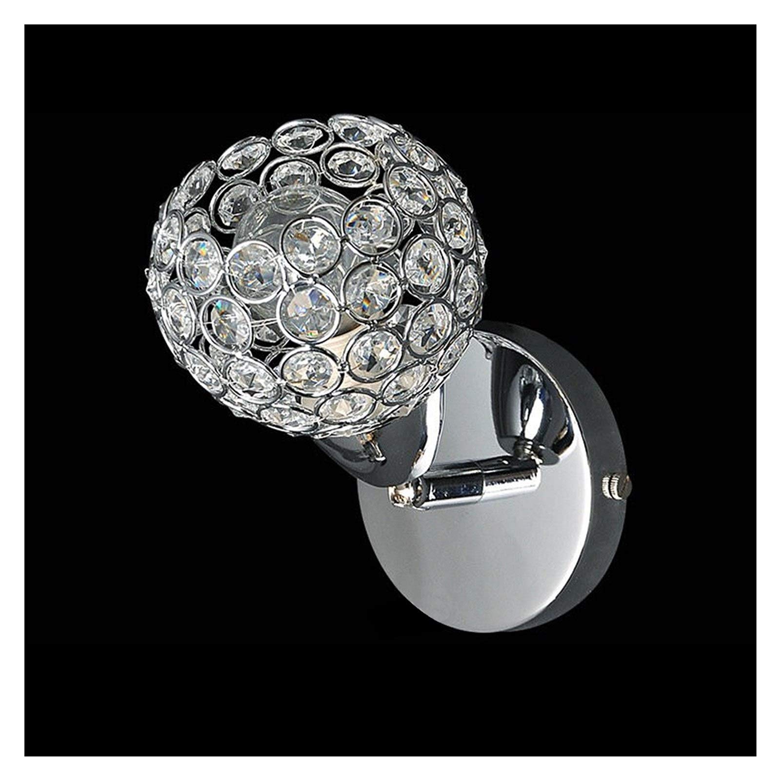 Puck Lights Modern Crystal Wall Lamp Bed Room Stairs Aisle Chandelier Wall Light