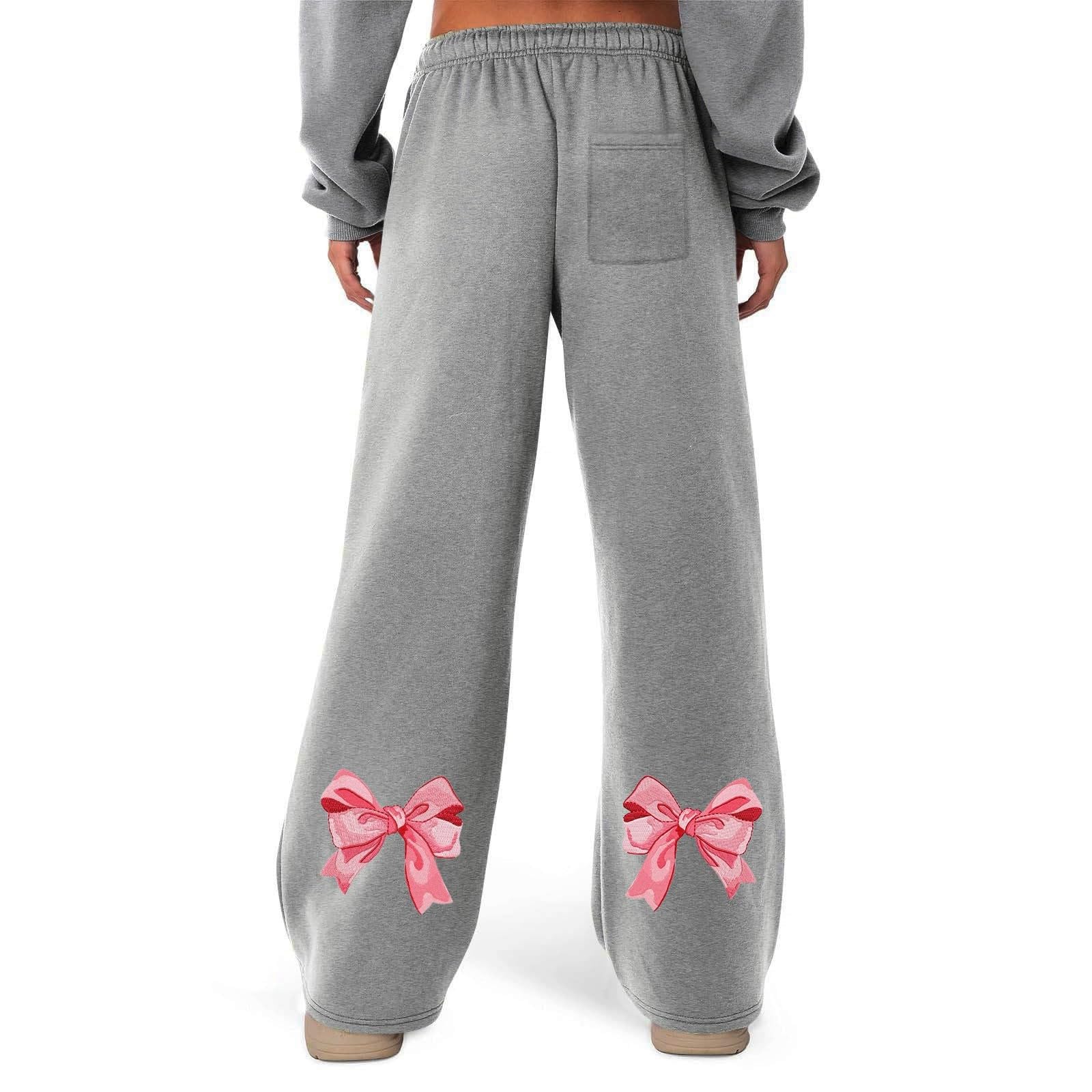 Pantalones de chándal largos para mujer, pantalones de entrenamiento cómodos y informales, pantalones de chándal sueltos con cintura elástica y pierna recta, suaves y cómodos, pantalones de ocio para