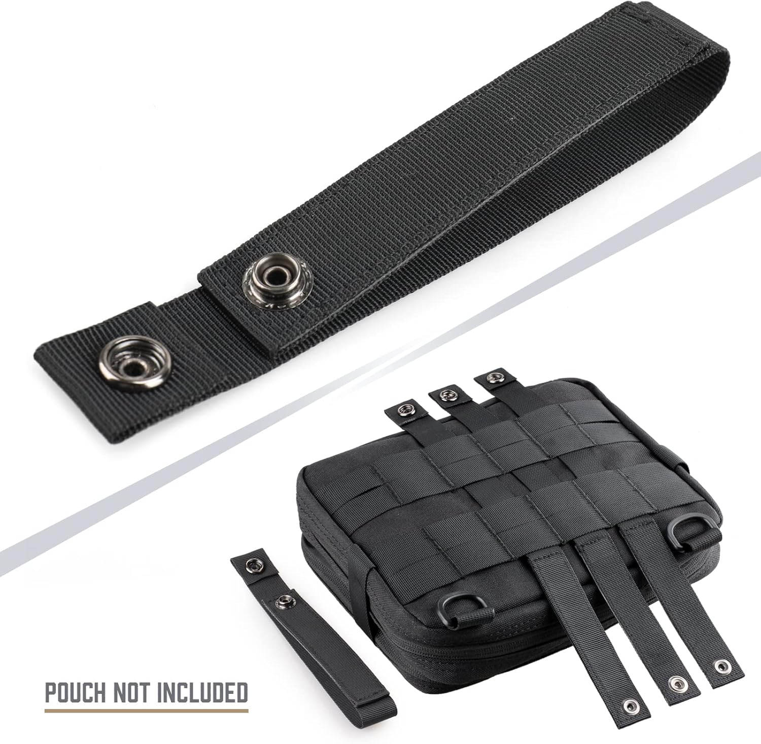 WYNEX Molle Strap 6 inch, Tactical Molle Strap Molle Webbing Straps Attachment Snap Strap Nylon Thumb Snap Straps 4 Packs : Sports & Outdoors