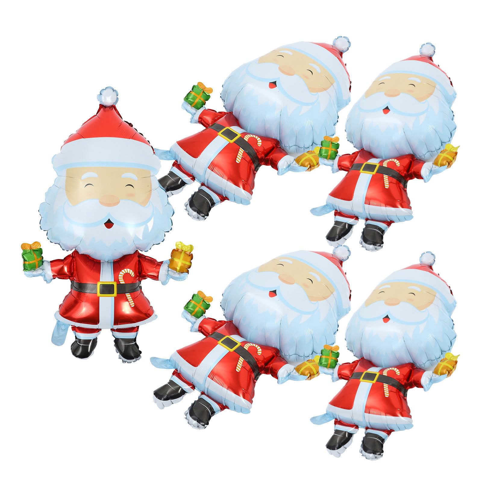 25 Pezzi Pallone di Babbo Natale in Alluminio per Feste di Natale