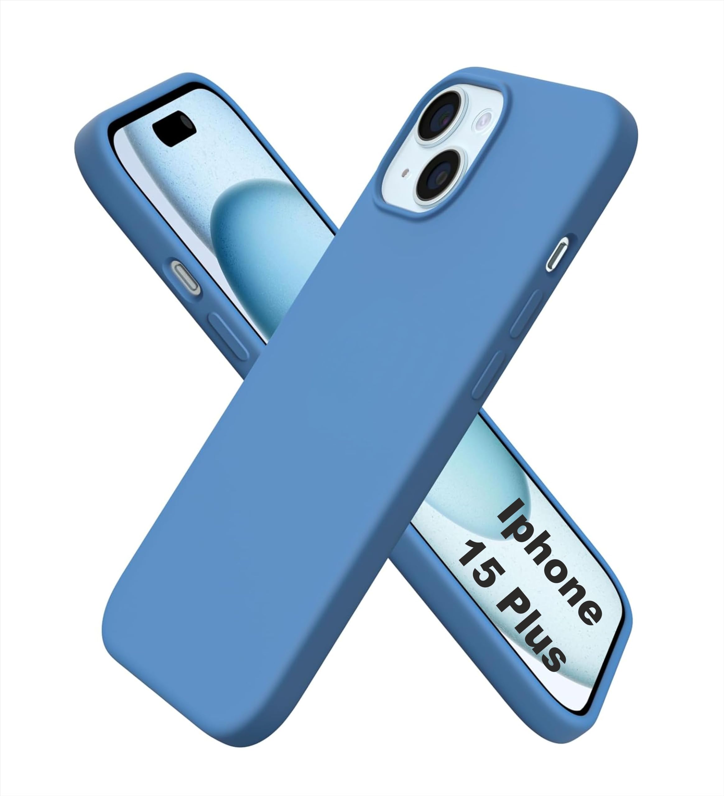 SBMS Silicone Case for iPhone 15 Plus 6.7-inch/iPhone 14 Plus 6.7-inch, Silky-Soft Touch Full-Body Protective Phone Case, Shockproof Cover (Gray) (B0D17JGK7S) Amazon Price History, Amazon Price Tracker