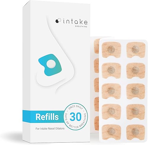 Intake Paquete de pestañas de repuesto para respirar, aumenta la ingesta de oxígeno, mejora la calidad del sueño, solución para ronquidos,