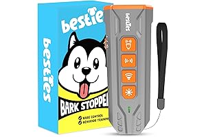 BESTIES Dog Bark Deterrent Device: Humane Bark Stopper for Training and Calming