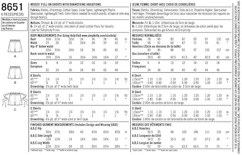 Miniatura 2 de Simplicity Patrones FALDAS Y PANTALONES A (A (6-8-10-12-14-16-18)