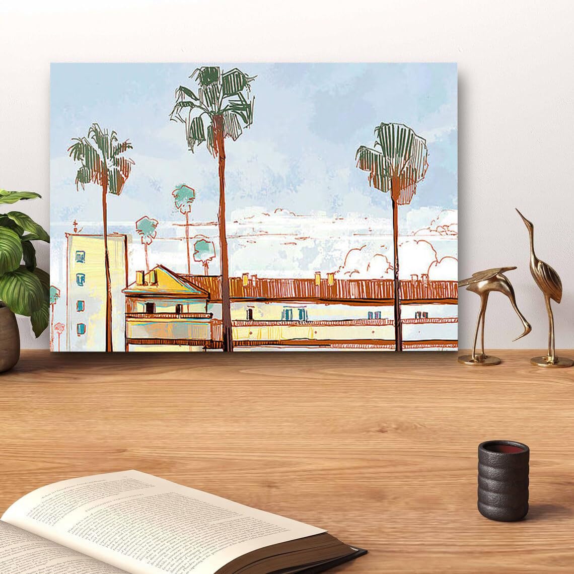 GADGETS WRAP Canvas Gallery Wrap Framed for Home Office Studio Living Room Decoration (14x11inch) - Sunny Days