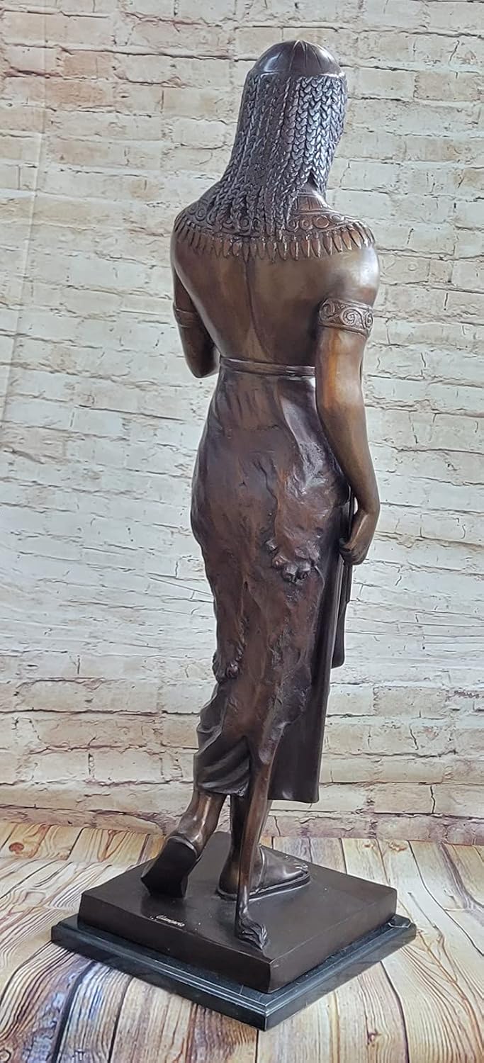 Vintage Large Bronze Patinated Bust Sculpture of Egyptian Prince Grand Tour