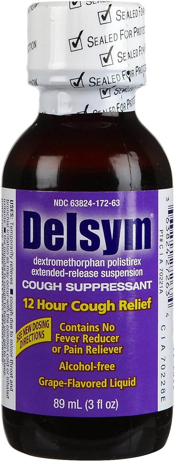 Buy Delsym Childrens 12 Hour Cough Suppressant LiquidGrape3 oz Online at Lowest Price in Ubuy