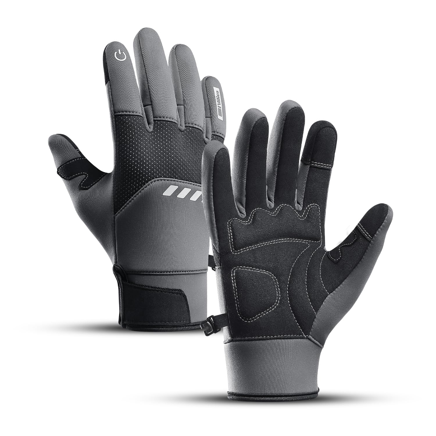 Gants D'hiver Vilico - Chauds, étanches Et Tactiles - Pour Vélo, Course Et Moto