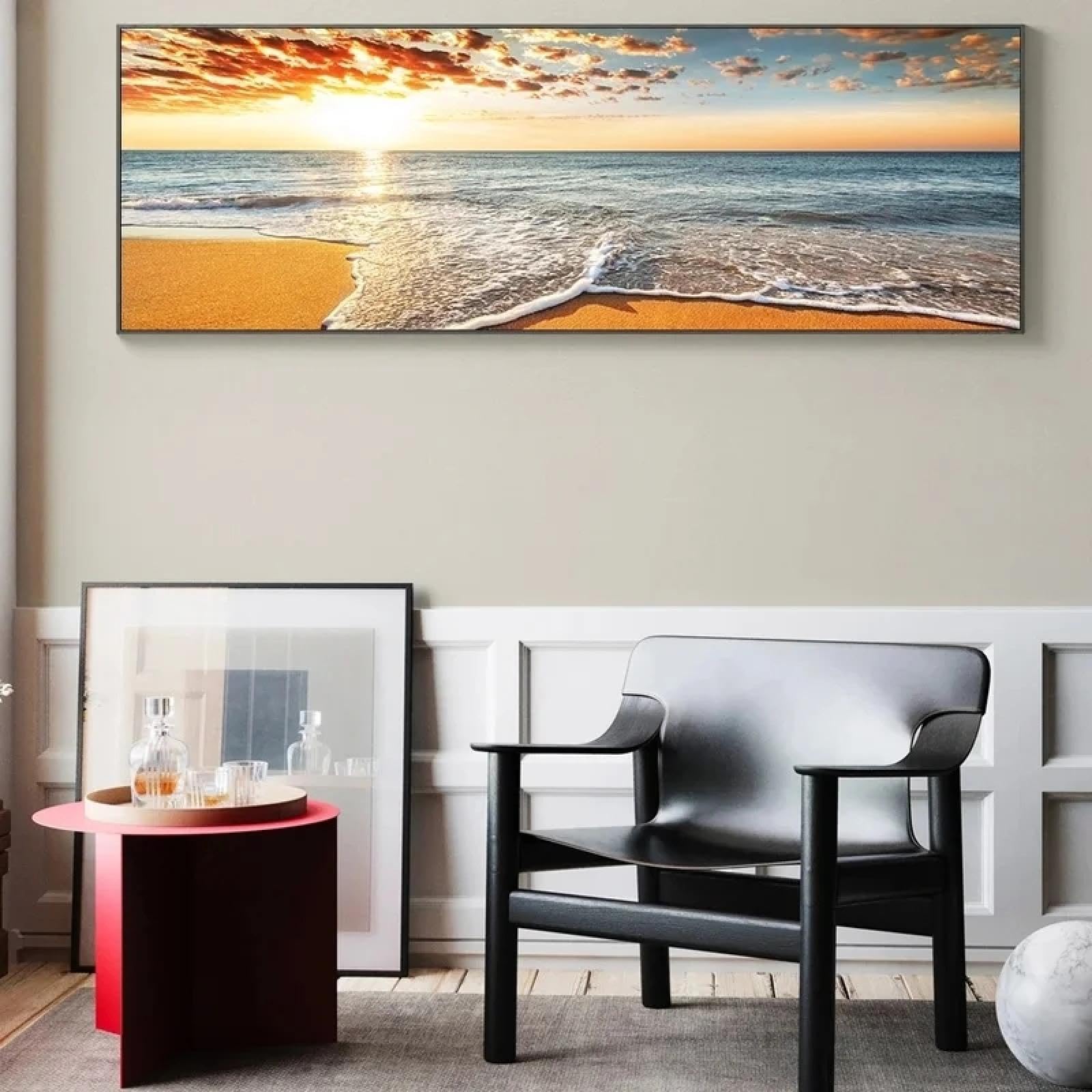 Art mural grand format pour illuminer un salon sombre - 8