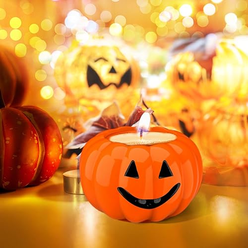 Miniatura 4 de Juome Moldes de resina para tarros de calabaza, tarros de Halloween, otoño, moldes de silicona con tapa para fundición de resina epoxi para caja de