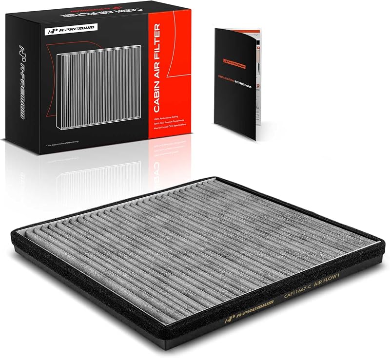 Filtro de ar-condicionado de cabine A-Premium com carvão ativado para Chevrolet Camaro 2010 a 2015 – 1 unidade