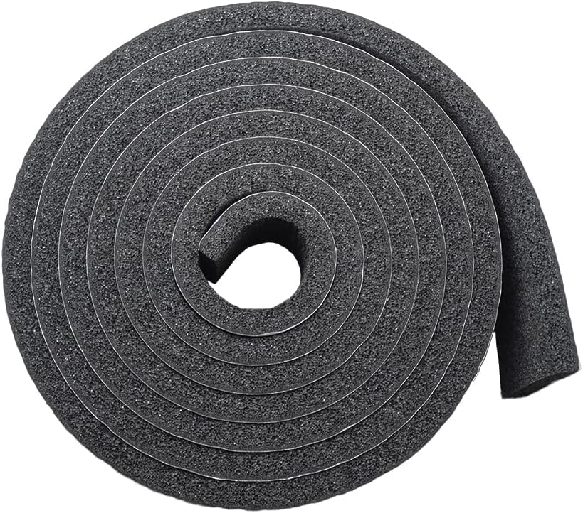 Image of DOBTIM Pipe Insulation Foam Wrap Tape, Self Adhesive with High Resilience for Pipe Insulation Wrap 13 Ft Long x 4 Inch Wide x 1 /5 Inch Thick