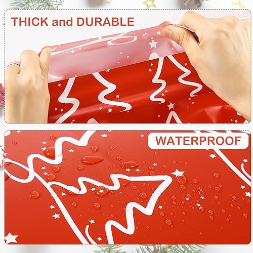 Miniatura 4 de LIYUABU Bolsas de regalo de Navidad extragrandes de 56 x 36 pulgadas, 1 unidad de plástico duradero reutilizable de gran tamaño, bolsas de regalo