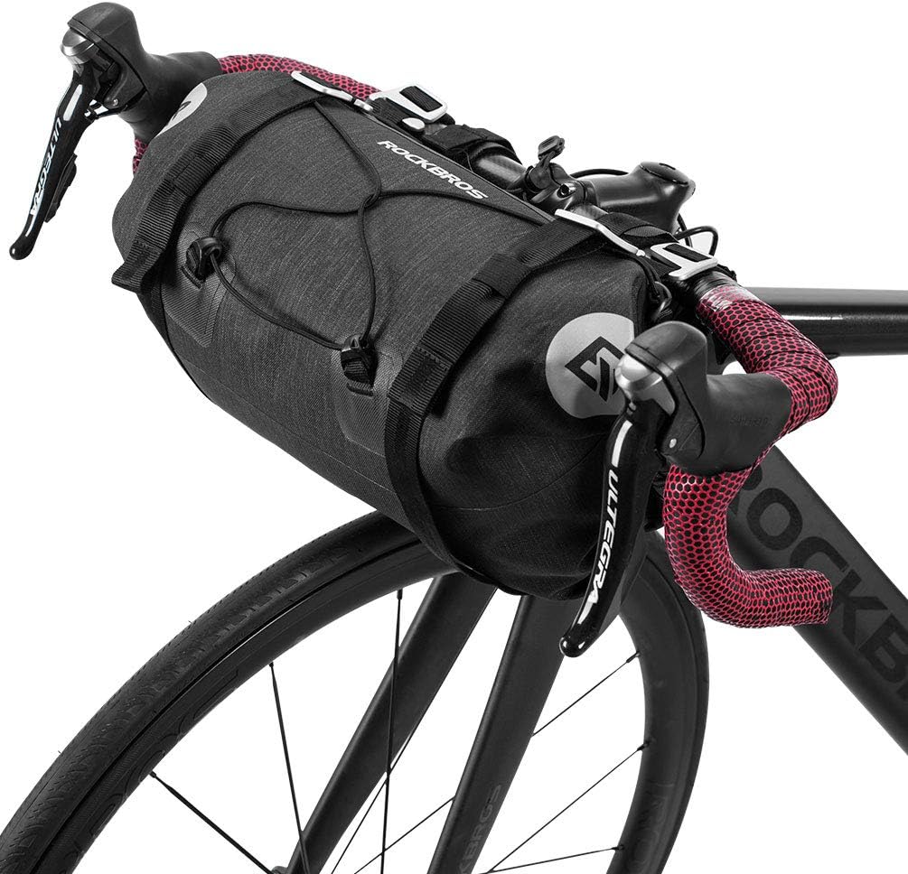 Bikepacking Bike Handlebar Bag 7L-14L Waterproof Large Dry Pack Bicycle Front Bag Roll for MTB Mountain Road Drop-bar Bikes Bar