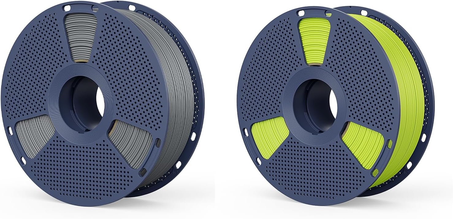 Matte PLA Filament Grey+SproutGreen