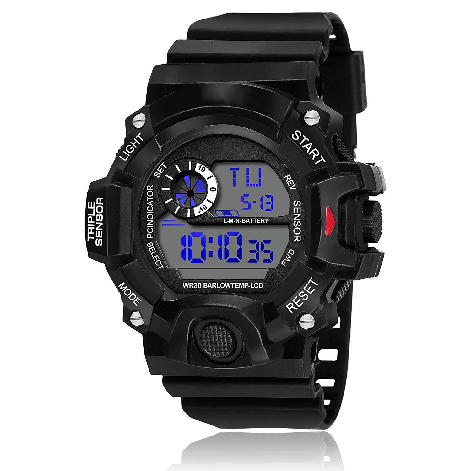 UNEQUETREND Digital Sports Watch for Men & Boys, Multi-Functional Watch- WCS-2624- Black (B09SKZHJCJ) Amazon Price History, Amazon Price Tracker