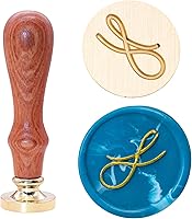 Vista 1 de SWANGSA Sello de cera con letra inicial del alfabeto S, elegante sello de sellado de letras para invitación de fiesta de boda, envoltura de regalo