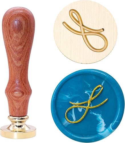 Miniatura 1 de SWANGSA Sello de cera con letra inicial del alfabeto V, elegante sello de sellado de letras para invitación de fiesta de boda, envoltura de regalo,