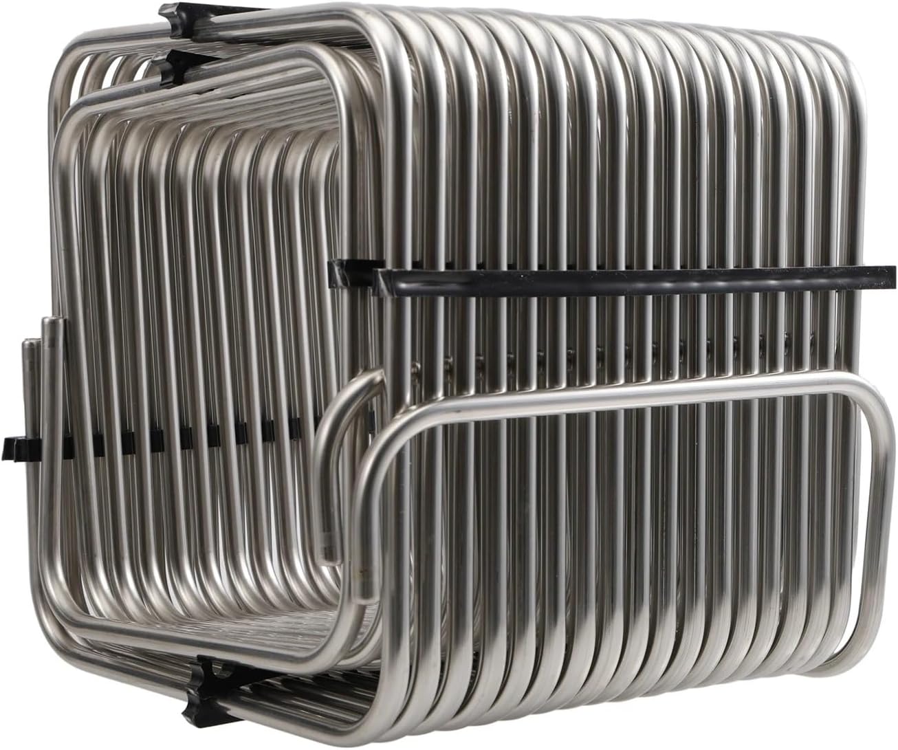 Stainless Steel Square Jockey Box Coil 90ft(28meter) 2-way 5/16"(8mm) OD Tubing High Efficiency Draft Beer Box DIY Kegerator(NO Connections)