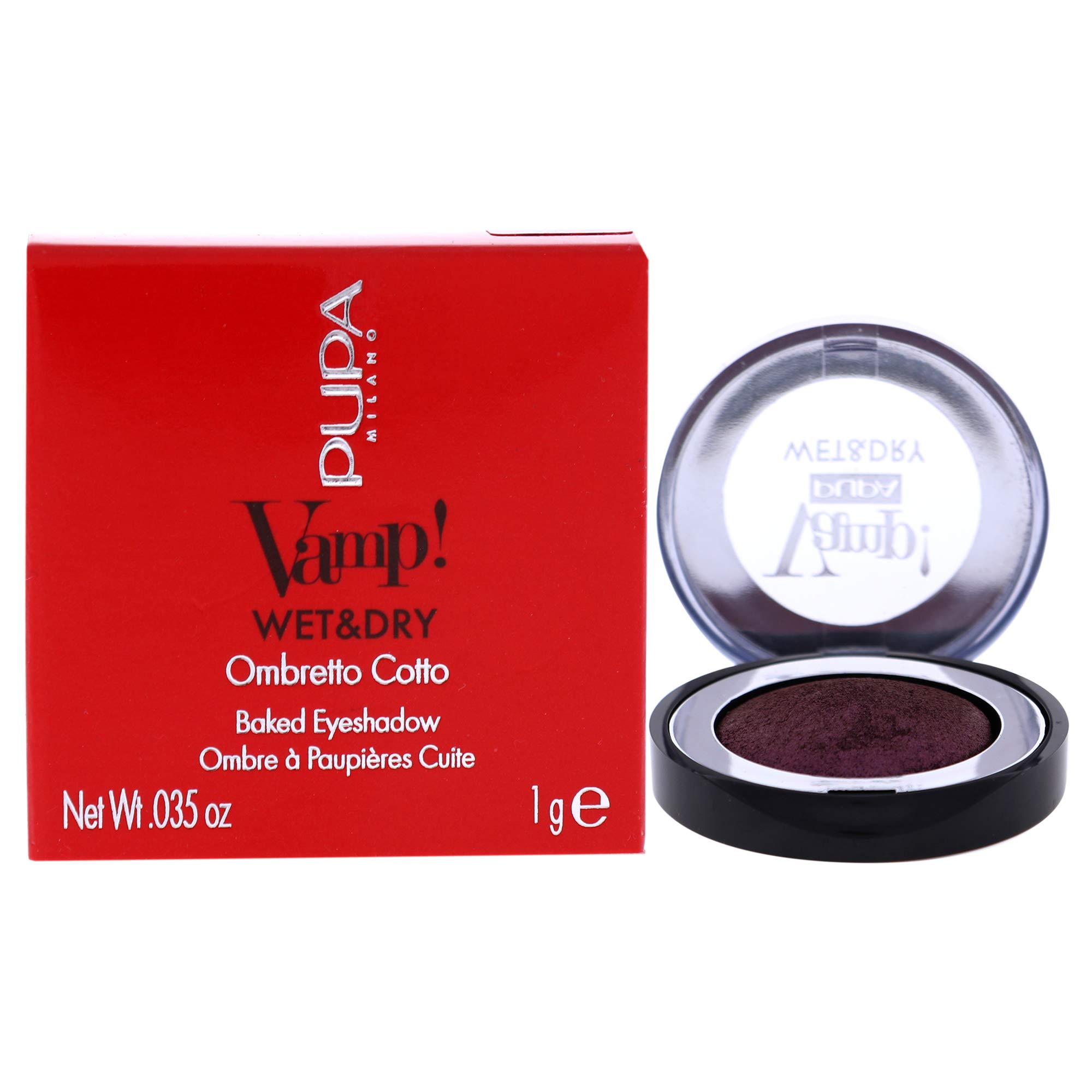 Pupa Milano Vamp! Wet and Dry Baked Eyeshadow - 205 Hot Violet For Women 0.035 oz Eye Shadow