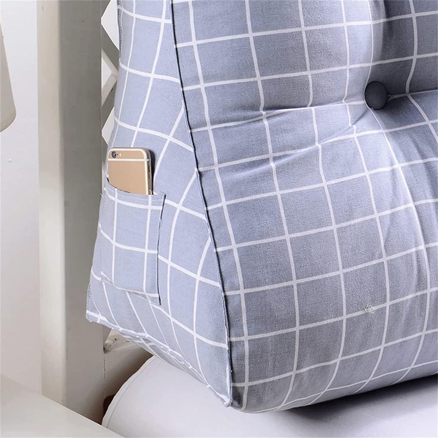 Full Size Headboard Bed Backboard Wedge Headboards for Home Bedroom Headboards Upholstered (Size:55x30x60cm,Color:C)