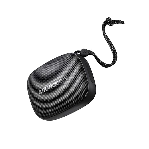 Soundcore Icon Mini by Anker, Waterproof Bluetooth Speaker with Explosive Sound, IP67 Water Resistance for Hiking, Cycling, Playing, and Exploring, Pocket Size, 8-Hour Playtime, and Built-in Mic (Black)