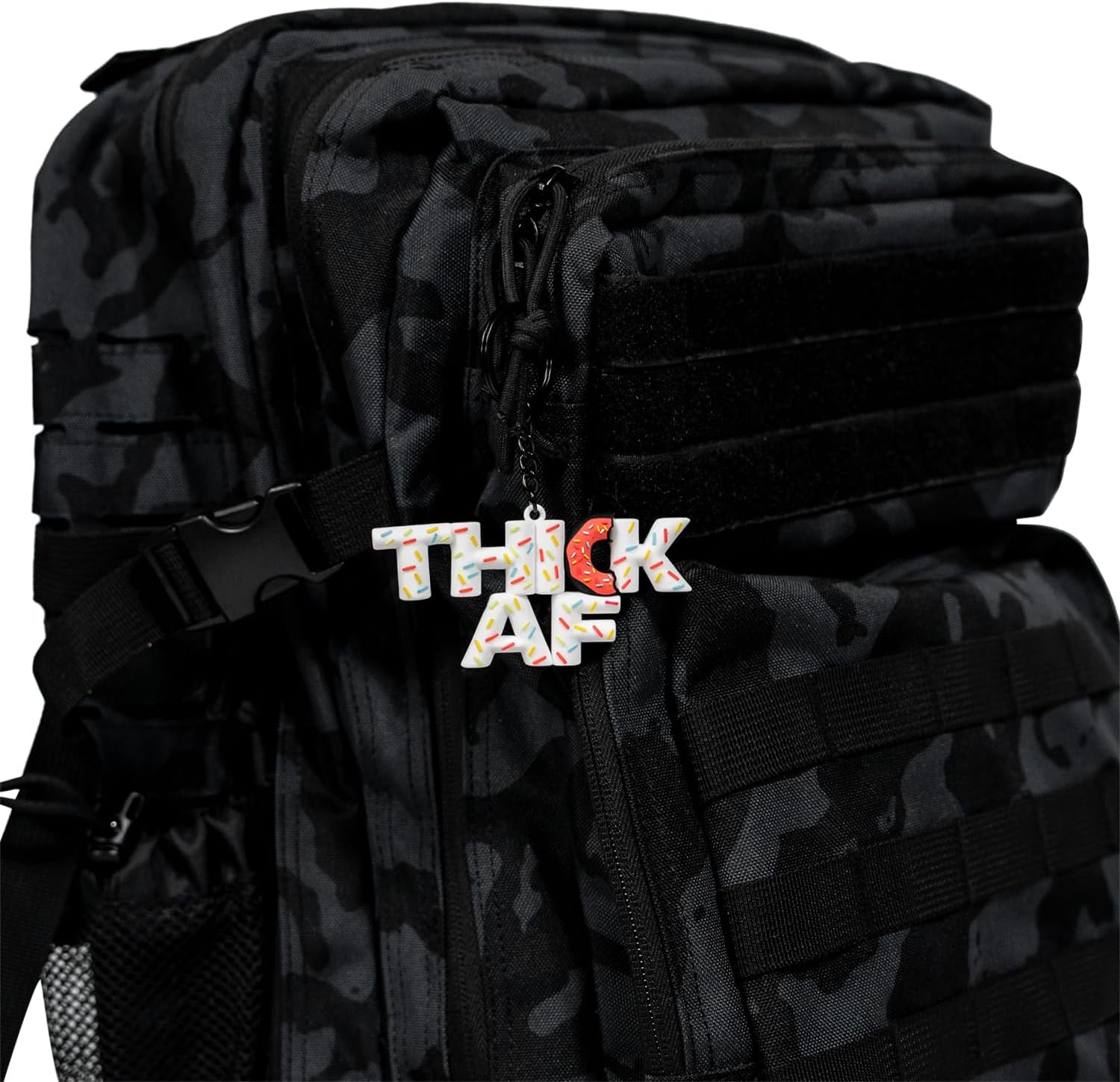 Combat Iron Tactical 3D PVC Keychain Men | EDC Bag Backpack Charm Ring image 4