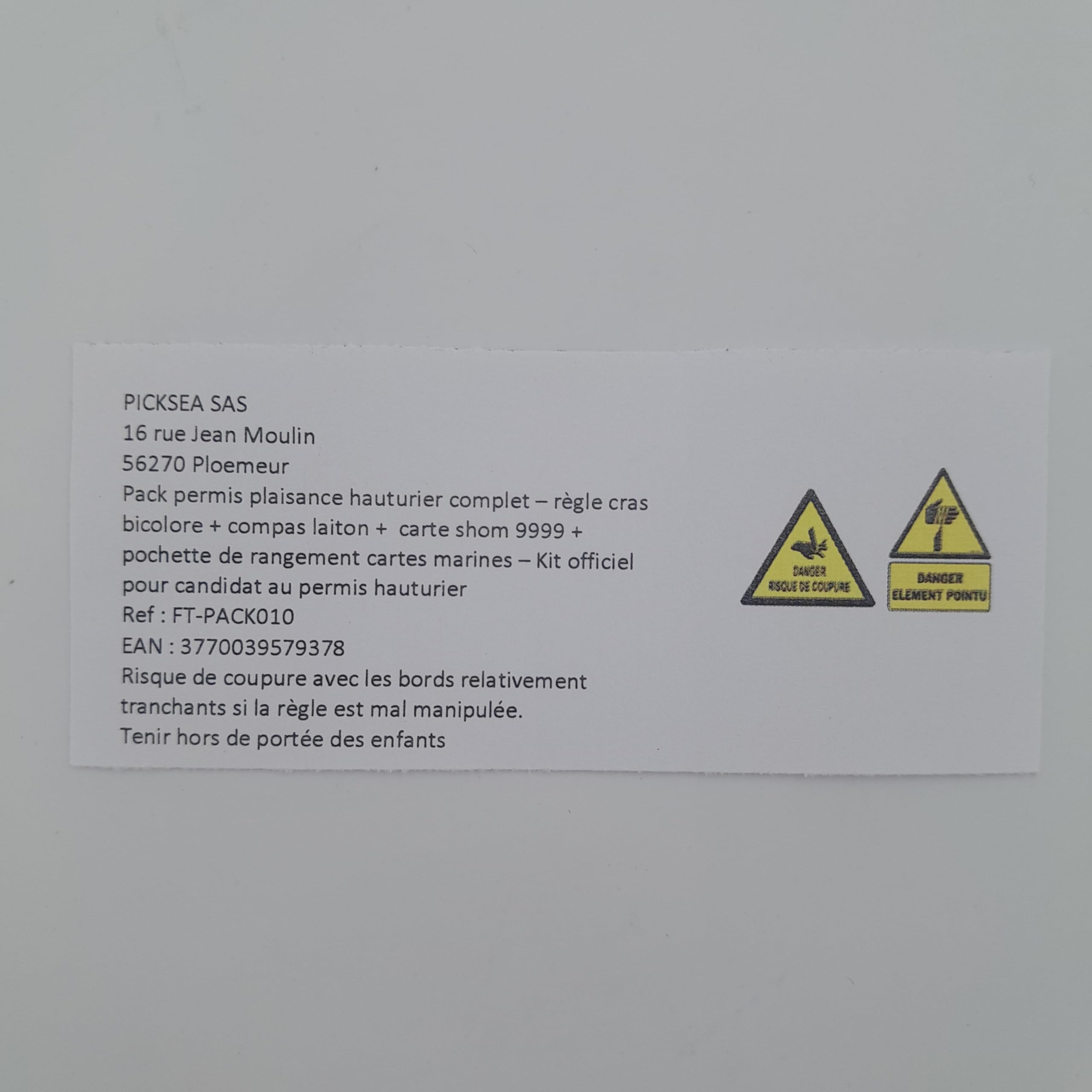 Pack permis Plaisance hauturier Complet - Règle Cras Bicolore + Compas Laiton + Carte SHOM 9999 + Pochette de Rangement Cartes Marines - Kit Officiel pour Candidat au Permis Mer Hauturier