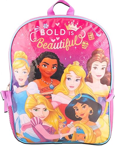 Miniatura 2 de Color Shop Disney Princess - Juego de mochila y lonchera  Paquete de suministros escolares con bolsa aislada y botella de agua calcomanías más