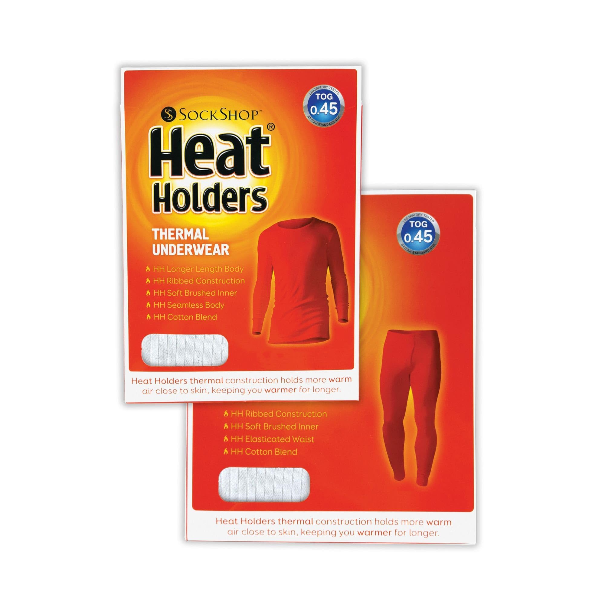 Homme Ensemble sous Vetement Thermique | Heat Holders | Hiver Chaude sous Vetement Manche Longue | Baselayer Haut & Bas