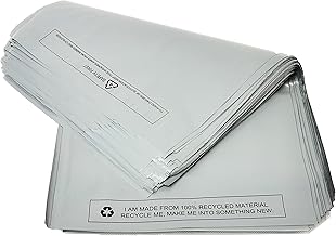 100 x Grey Mailing Bags Strong Self Seal Postage Bags - 12 x 16 (305 x 405 mm) – 100% Waterproof Recyclable Made of Polythene Durable Parcel Shipping Bags