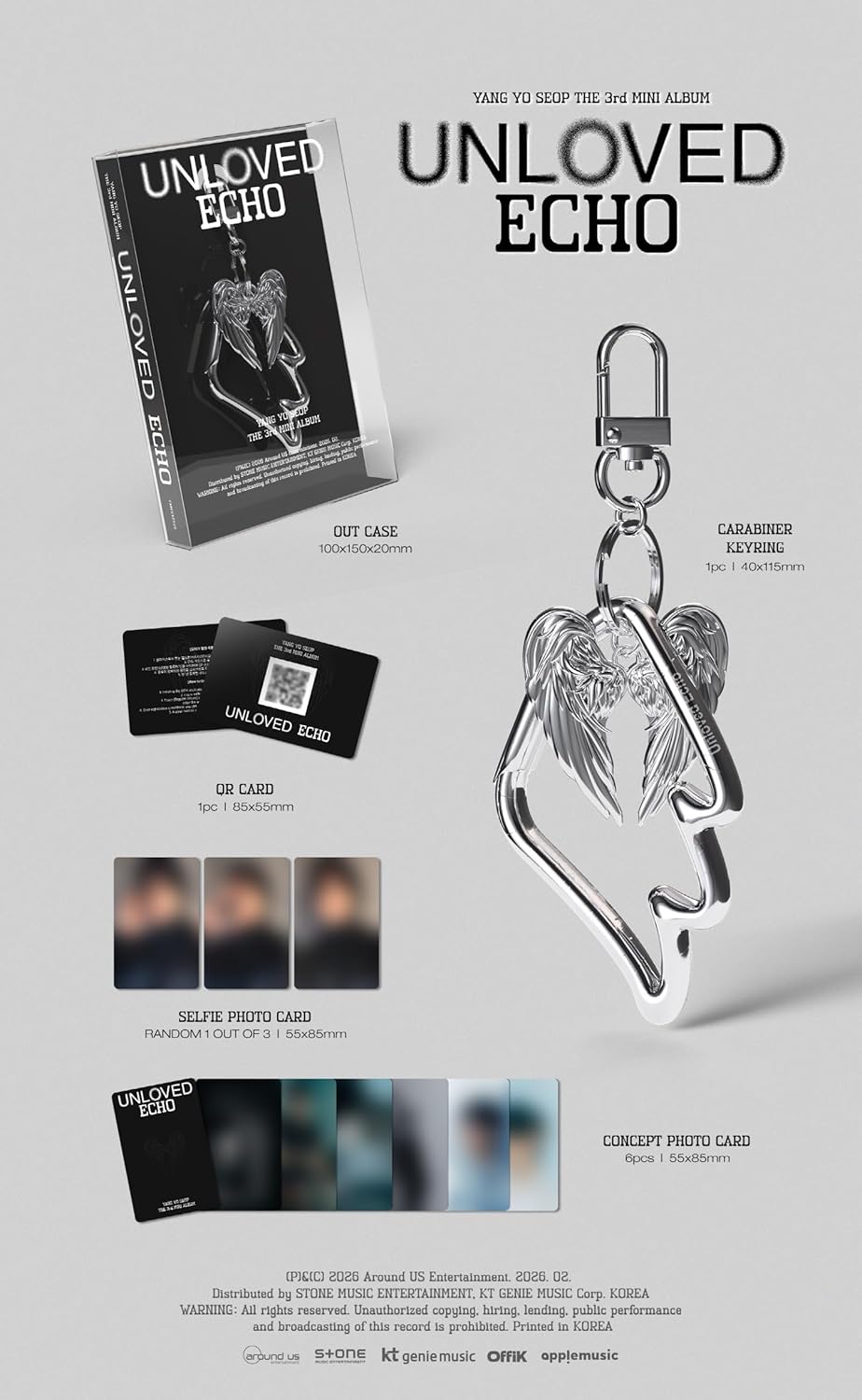 HIGHLIGHT Yang Yoseop Unloved Echo 3rd Mini Album with Tracking Sealed (Platform Version)