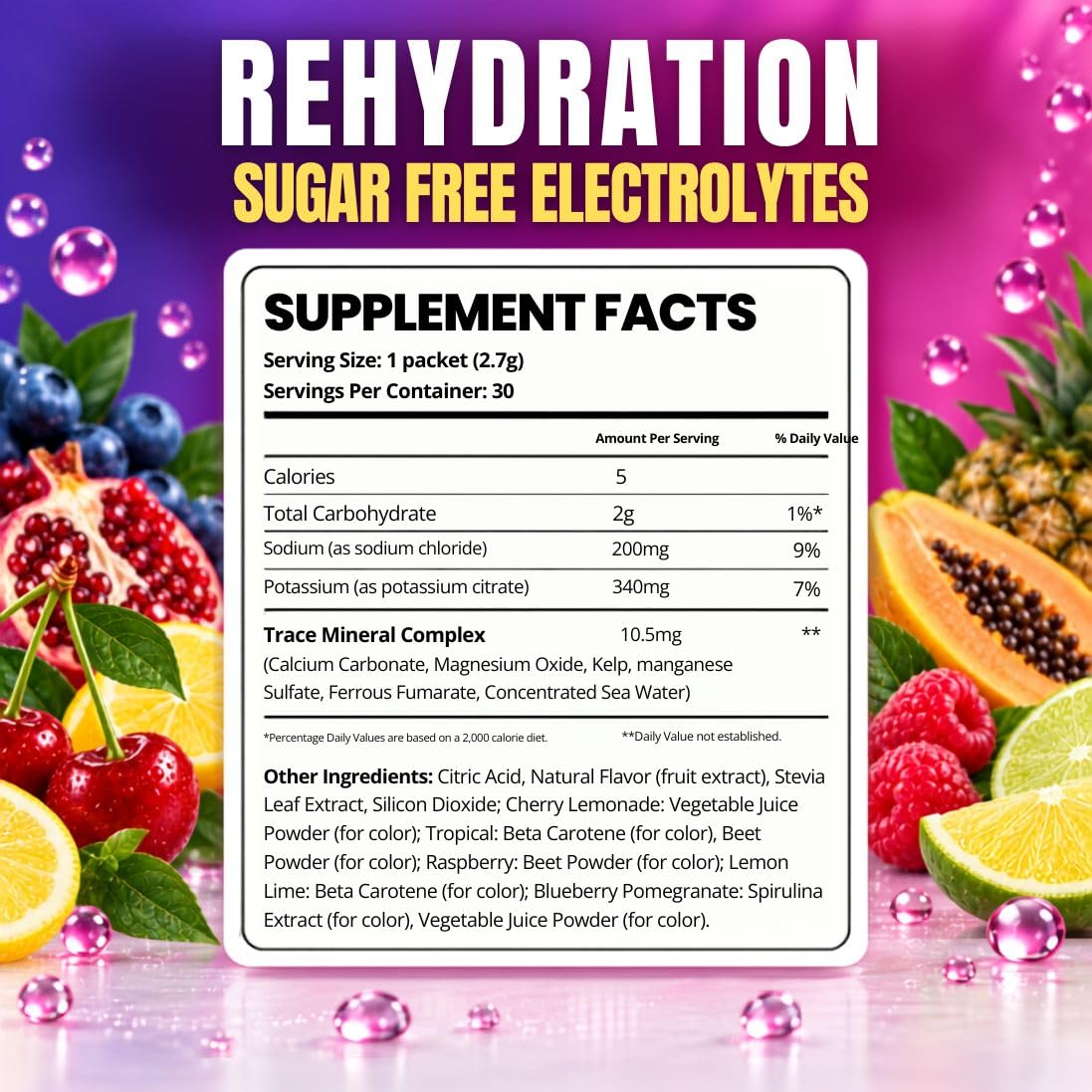 Dr. Price's Electrolytes Powder Packets, Variety Pack, 30 Packs — Amazon image 4