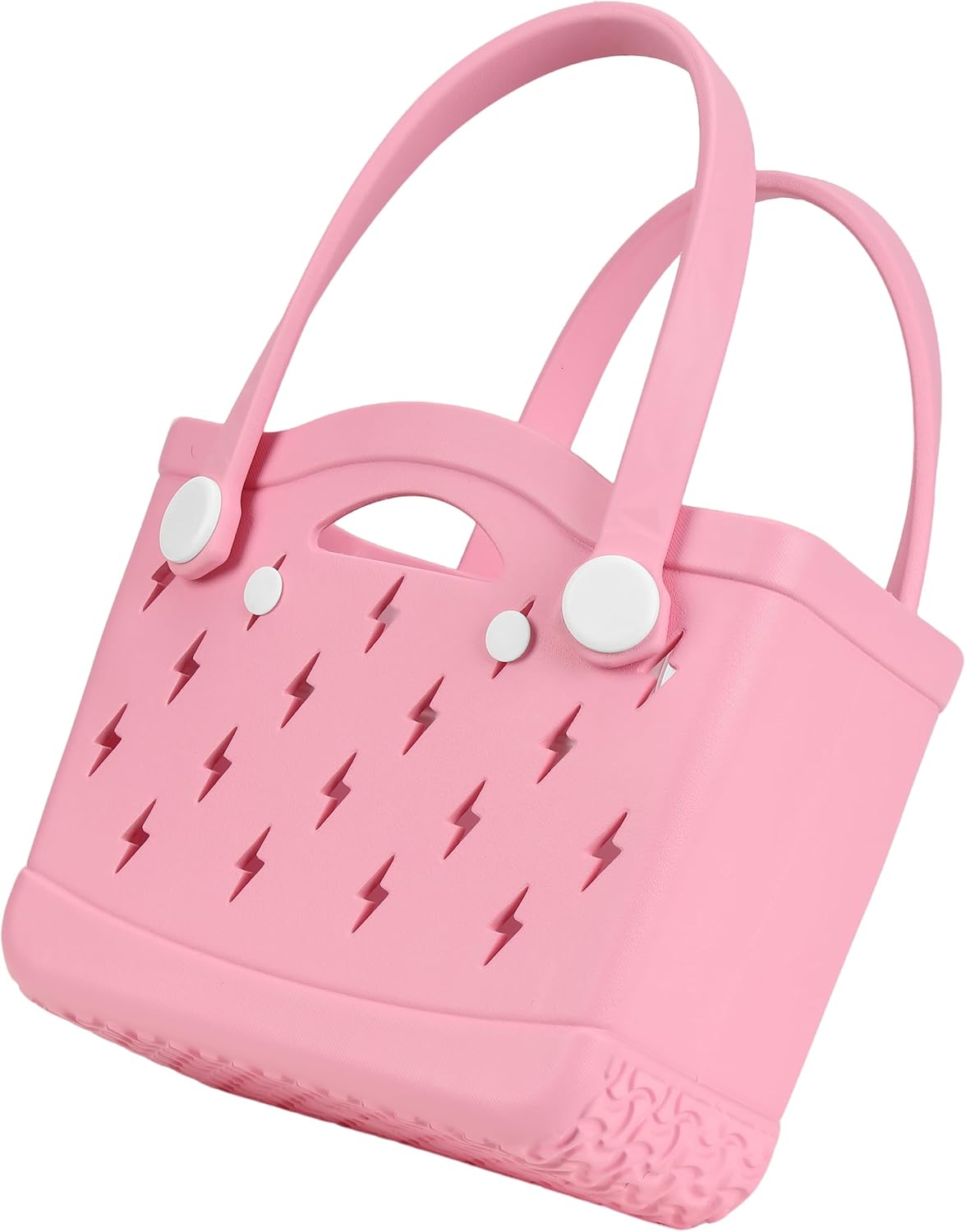 Rubber Beach Tote Bag Small, Waterproof Modern Design Double Handle Travel Pool Swim EVA Bag - Image 6