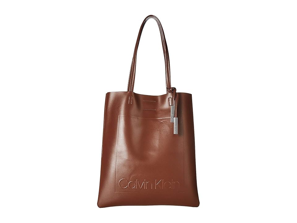 

Calvin Klein Nora Pressed Pebble PVC North/South Tote (Luggage) Tote Handbags