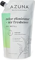 Vista 10 de Ambientador y eliminador de olores Azuna en gel para olores fuertes, recarga de 24 oz con aceite de árbol de té A base de plantas y de larga