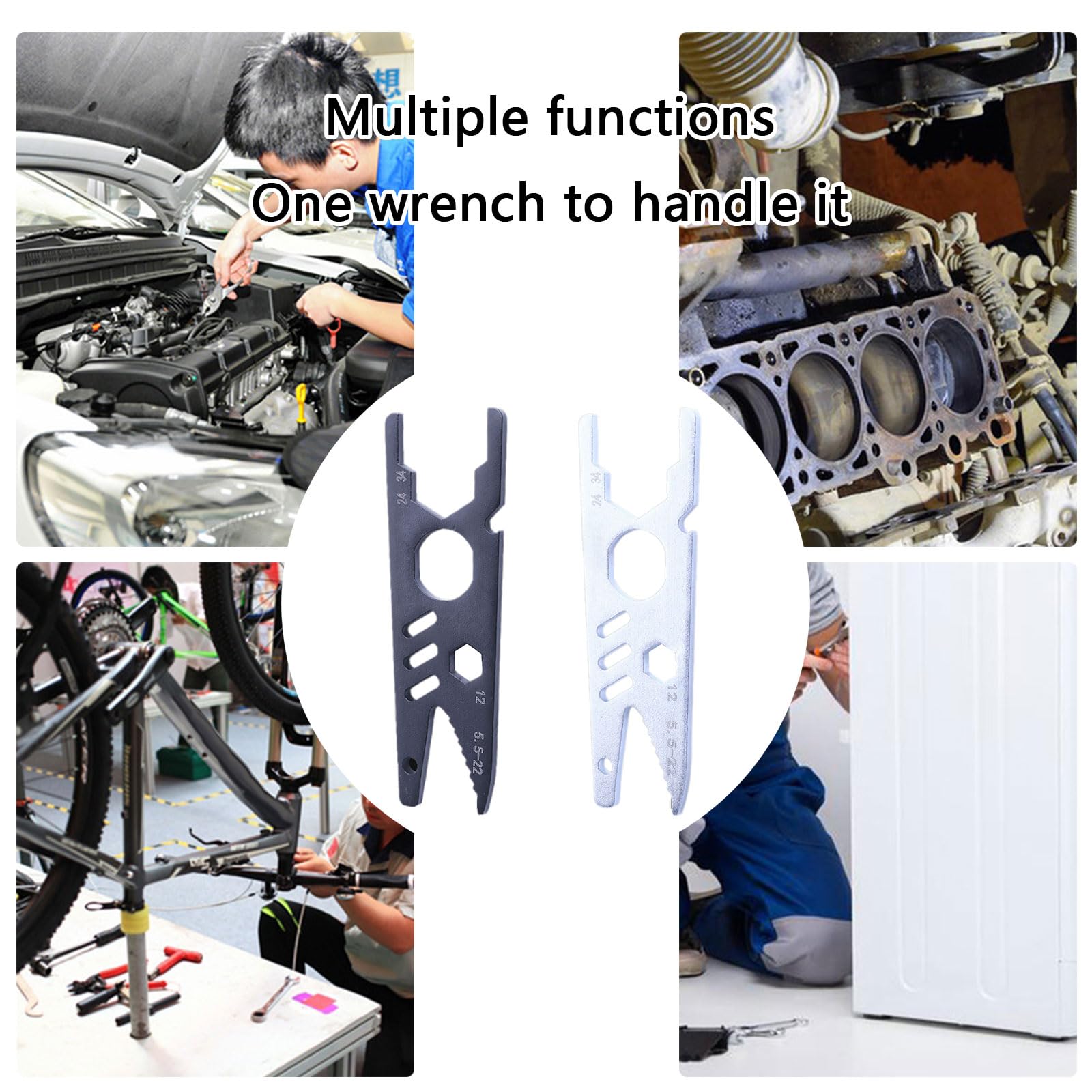 REDYY Double Ended Wrench,Double Ended Open Wrench Suitable for Various Repair Needs Crafted from High Strength Alloy Steel Home Professional Use