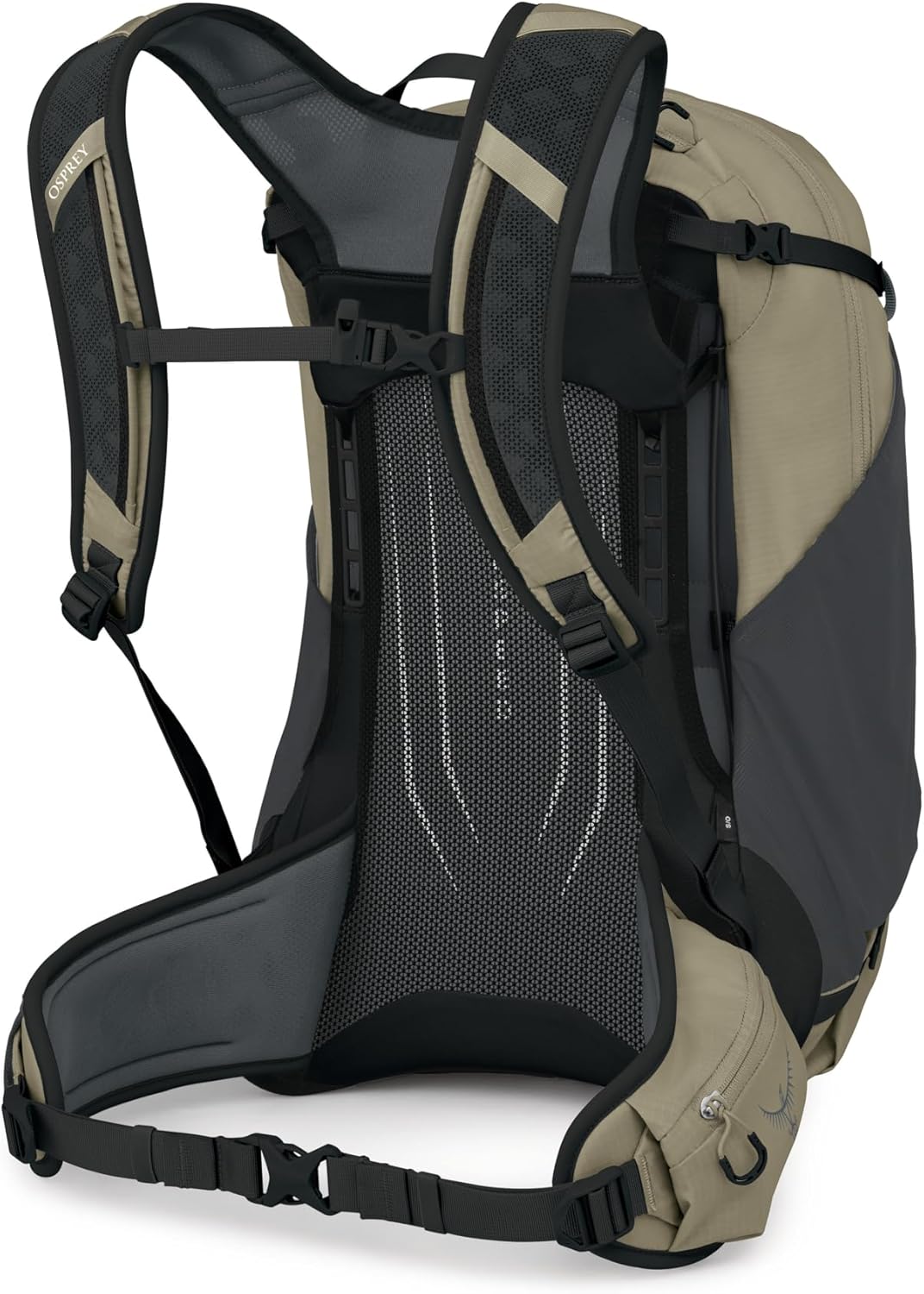 Osprey Hikelite 28L Durable Hiking Backpack - Travel Daypack with Rain Cover for Men and Women, Olive Tan