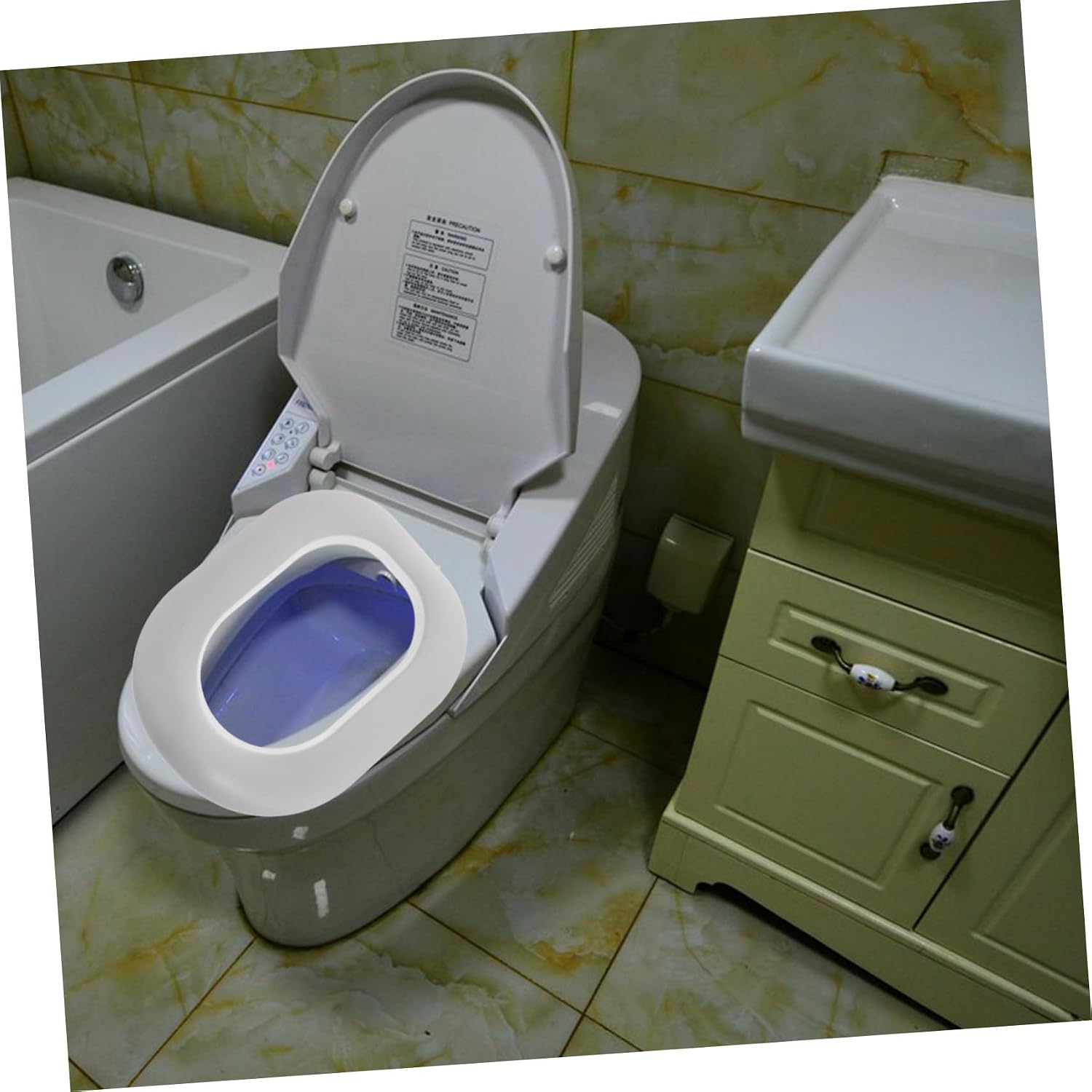 Generic Potty Training Seat Cushion with Non Slip PU Cover for Toilets Easy to Clean and Design for Boys and Versatile Bathroom Accessory