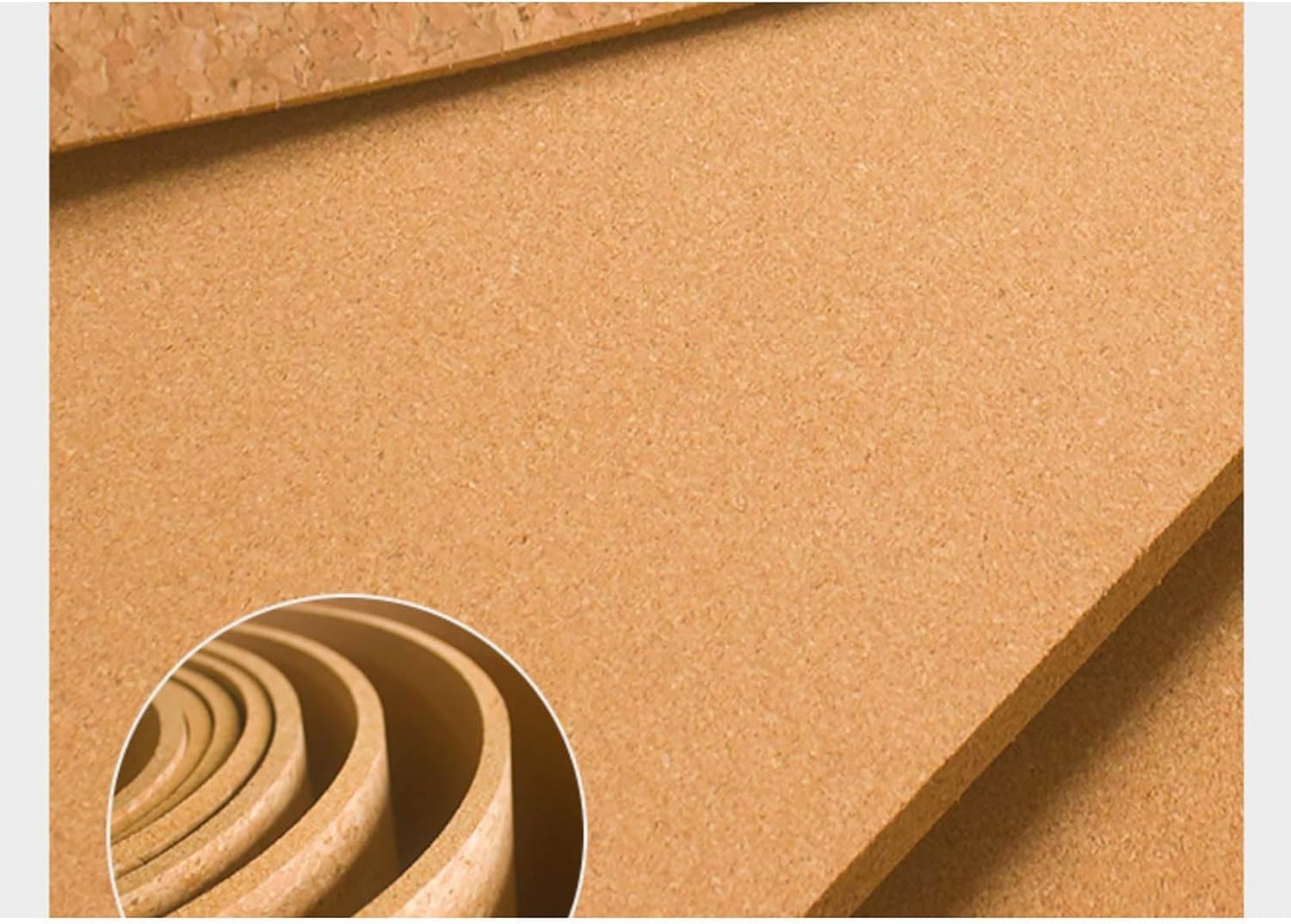 Cork Rolls, Natural Large Cork Board, High Density Cork Sheet Roll, Cork Sheets 1/4" 1/3" Thick, for DIY Supplies Home Wall (Color : Thick 8mm, Size : 0.9mx2m(3ftx6.6ft))