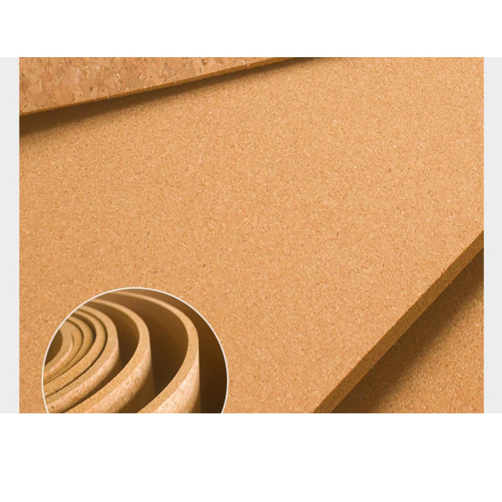 Rollo grande de corcho natural de alta densidad de 1/4 pulgadas 1/3 pulgadas de grosor para suministros de pared rollo de corcho de 8 mm de grosor 1,1 m x 2 m